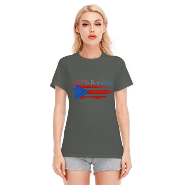 "100% Boricua" Women's T-Shirt – Flaunt Your Puerto Rican Pride!