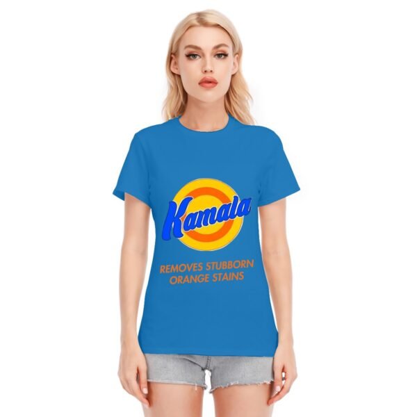 "Kamala Removes Stubborn Orange Stains" Women's T-Shirt – Clean Up in Style!