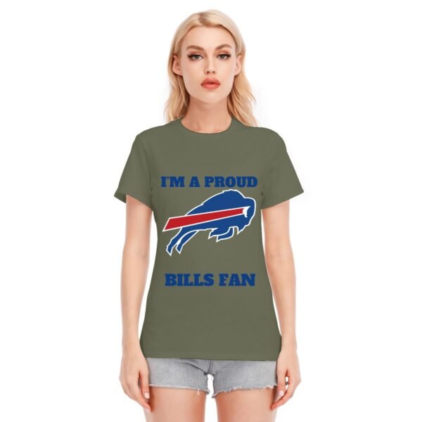 "I'm a Proud Bills Fan" Women's T-Shirt – Boldly Show Your Team Pride!