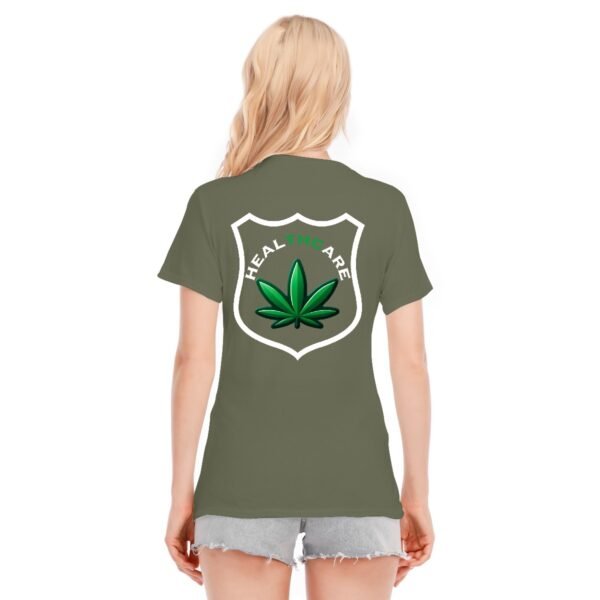 "Healthcare" Women's Dark T-Shirt – Advocate for the Green Way!