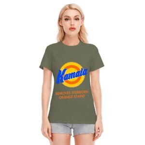 "Kamala Removes Stubborn Orange Stains" Women's T-Shirt – Clean Up in Style!