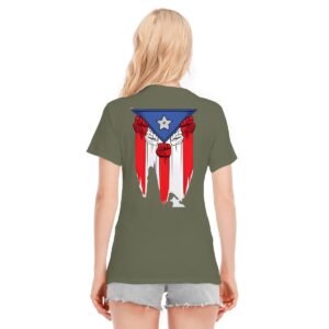 "Puerto Rican Strength" Women's T-Shirt – Boldly Embrace Your Roots!