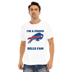 Show Your Team Spirit: "I'm a Proud Bills Fan" Men's Cotton T-Shirt