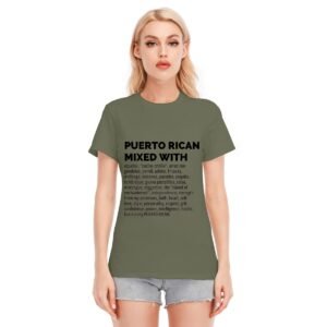 "Puerto Rican Mixed With" Women's T-Shirt – Wear Your Culture Proudly