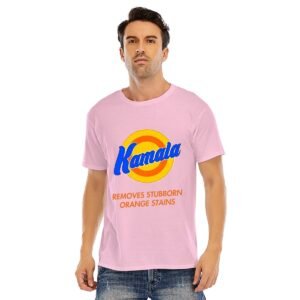 "Kamala Removes Stubborn Orange Stains" Men's T-Shirt – Make a Bold Statement!