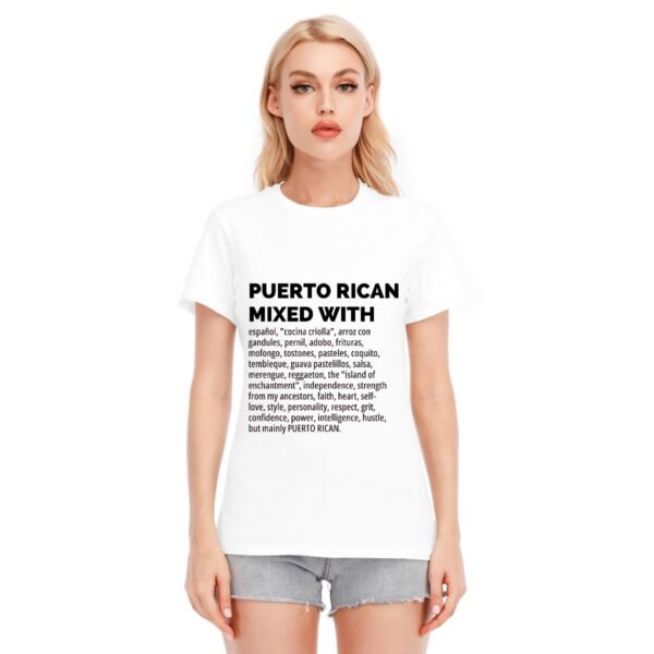 "Puerto Rican Mixed With" Women's T-Shirt – Wear Your Culture Proudly