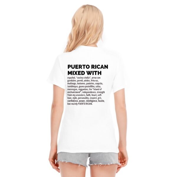 "Puerto Rican Mixed With" Women's T-Shirt – Wear Your Culture Proudly
