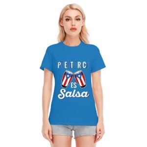 "Puerto Rico es Salsa" Women's T-Shirt – Dance Through Life with Pride!