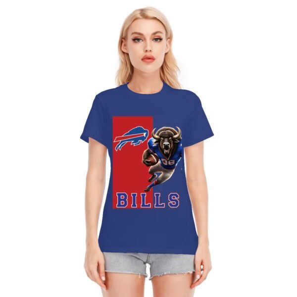 Women's Buffalo Bills Buffalo O-neck Short Sleeve T-shirt | 180GSM Cotton (DTF)