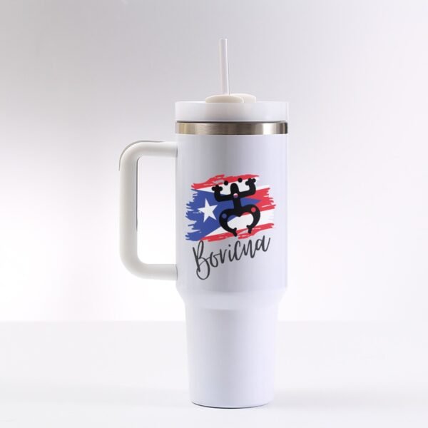 "Boricua" 40 oz Tumbler – Sip and Celebrate Your Heritage!