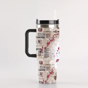 40 oz ‘I Run on Coffee & Murder Shows’ Stainless Steel Tumbler – Fuel Your Obsession!