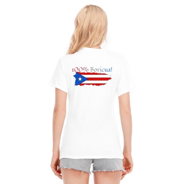 "100% Boricua" Women's T-Shirt – Flaunt Your Puerto Rican Pride!