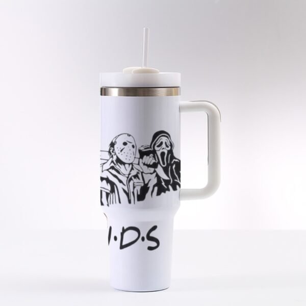 40 oz ‘FRIENDS Horror Edition’ Stainless Steel Tumbler – Because Everyone Has Their Own Squad