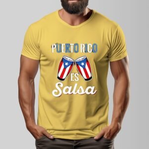 "Puerto Rico es Salsa" Men's T-Shirt – Dance to Your Roots!