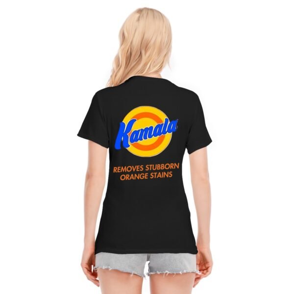 "Kamala Removes Stubborn Orange Stains" Women's T-Shirt – Clean Up in Style!