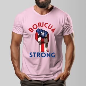 "Boricua Strong" Men's T-Shirt – Stand Tall, Wear Your Pride