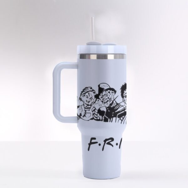 40 oz ‘FRIENDS Horror Edition’ Stainless Steel Tumbler – Because Everyone Has Their Own Squad