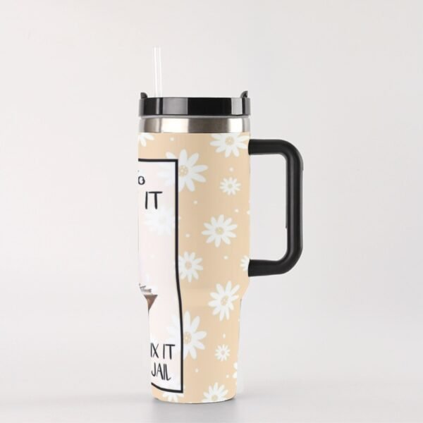40 oz ‘Let God Fix It’ Stainless Steel Tumbler – For When You’re Feeling Holy, But Also Kinda Dangerous
