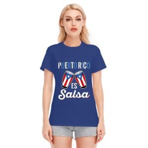 "Puerto Rico es Salsa" Women's T-Shirt – Dance Through Life with Pride!