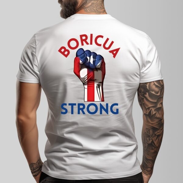 "Boricua Strong" Men's T-Shirt – Stand Tall, Wear Your Pride