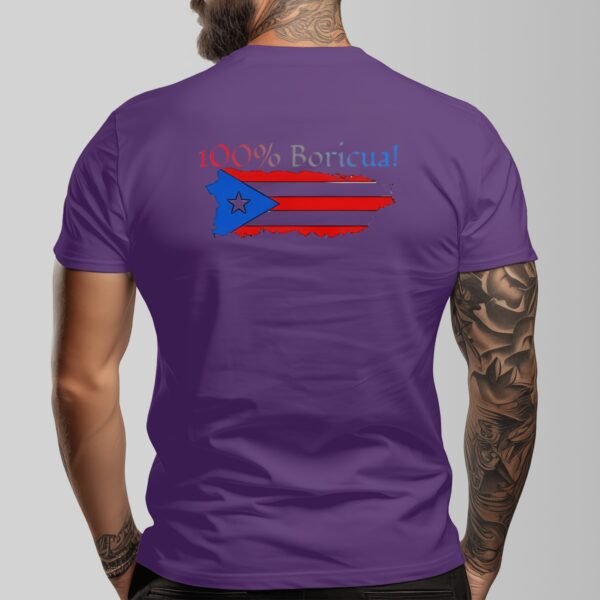 "100% Boricua" Men's T-Shirt – Wear Your Puerto Rican Pride Boldly!