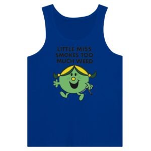 Premium Little Miss Smokes Too Much Weed Tank Top