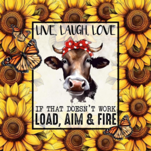 "Live, Laugh, Love" Sunflower 40 oz Tumbler with Handle - For the Bold and Sassy!