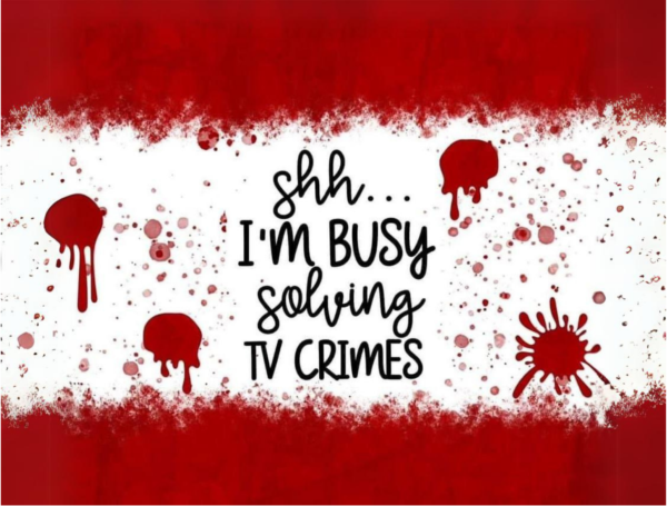 40 oz ‘Shh… I’m Busy Solving TV Crimes’ Stainless Steel Tumbler – The Ultimate Binge-Watcher’s Companion!