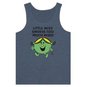 Premium Little Miss Smokes Too Much Weed Tank Top